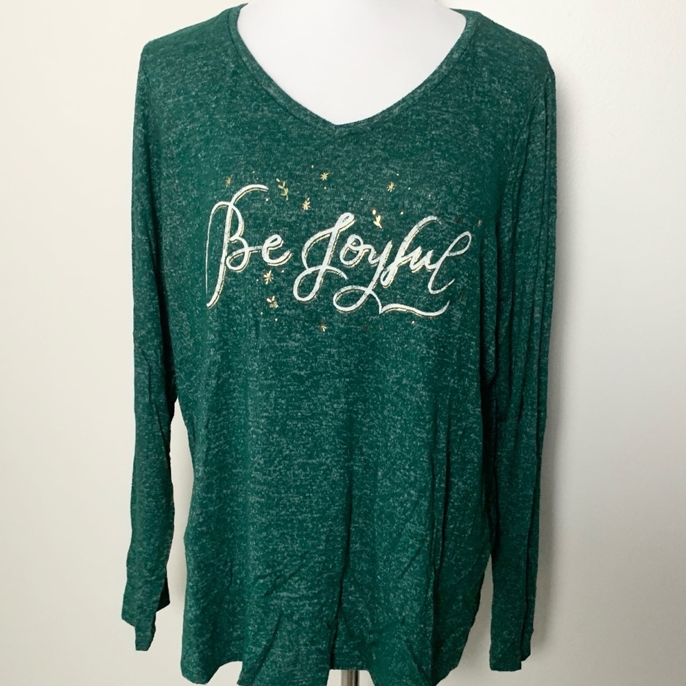 3/$20 XL Sonoma Be Joyful, long sleeve Tshirt